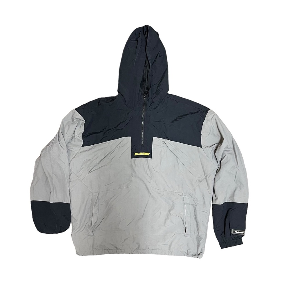 PLAYBOY X PACSUN WINDBREAKER SZ M Coat Jacket Bunny Logo Spellout